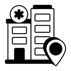 Map and Locations or navigation and Sign Vector Glyph Icons Pack and illustrations
