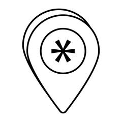 Map and Locations or navigation and Sign Vector LIne Icons Pack and illustrations