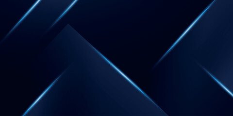Obraz premium Abstract technology background with elegant blue and black gradient geometric design. Modern and futuristic vector illustration concept.