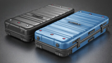 dual conveyor belts showing accepted vs rejected luggage iconography informational style no words illustration concept scene visual for commercial design use high detail quality stock image