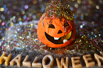one of the most loved holidays by children Halloween the smiling pumpkin
