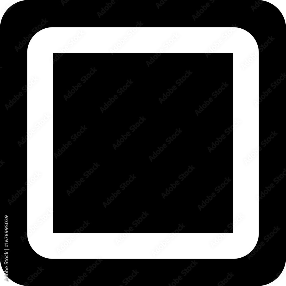 Aufkleber empty white square outline checkbox for forms