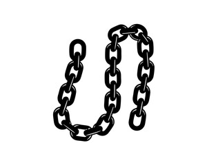 Obraz premium creative details weightlifting chains icon vector Illustration