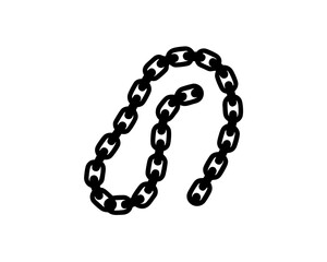 Obraz premium creative details weightlifting chains icon vector Illustration