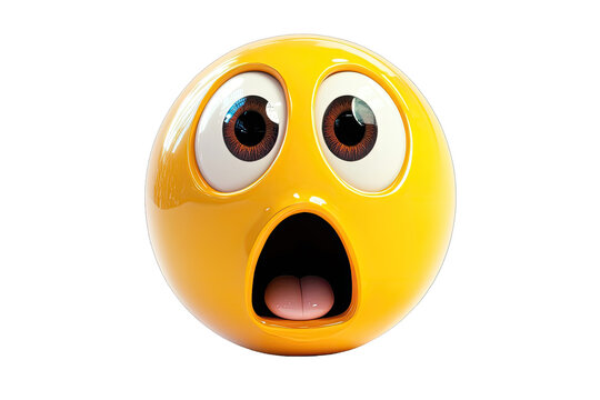 A shocked, expressive emoji