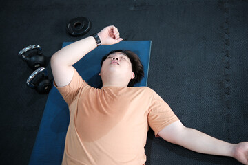 The real face of fitness. A man showing real effort and determination.