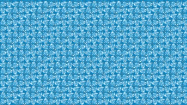 Repeating pattern of white letter A and triangle symbols on a blue background abstract alphabet