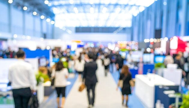 Crowded convention hall