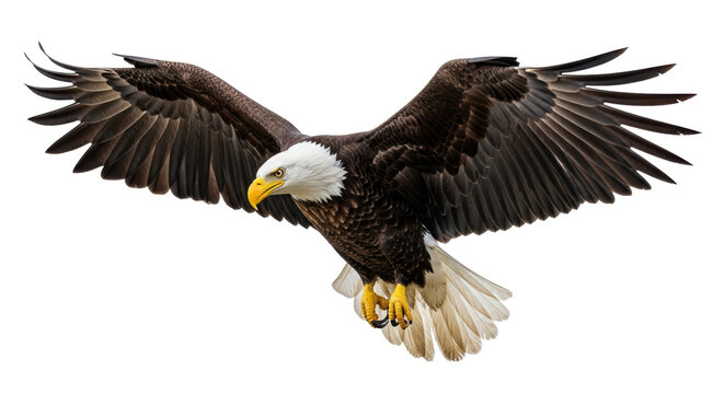 Isolated Bald Eagle - Powered by Adobe