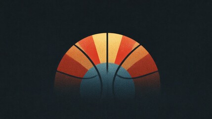 minimalist design basketball, looking for a clean, commemorative feel.