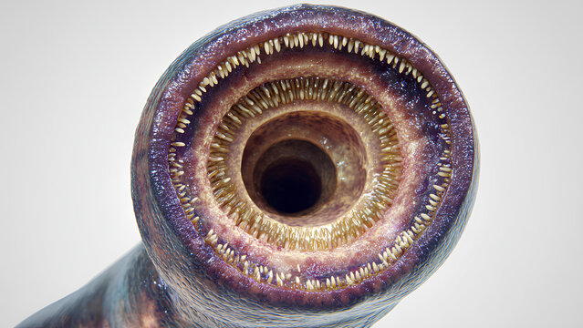 Lamprey Mouth Closeup