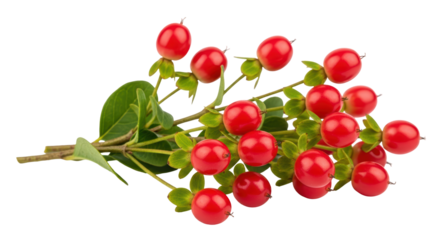 Isolated Hypericum Berries