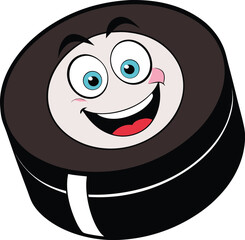 Smiling sushi roll, cartoon food, happy maki, vector illustration © sumona