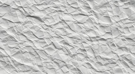 Obraz premium Textured White Crumpled Paper Background for Creative Projects