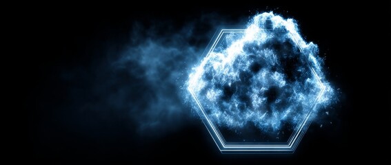 A futuristic cloud illustration serves as a representation of secure data technology