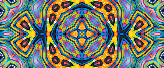 Bright multicolor background, colorful abstract kaleidoscopic pattern