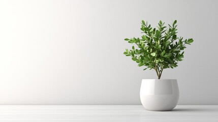 Potted plant lifestyle product photography natural decorative modern commercial branding concept stylish composition