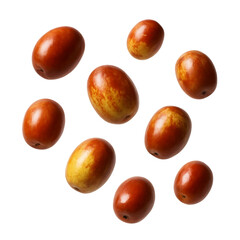 Obraz premium Fresh Jujube Fruits Isolated on White Background