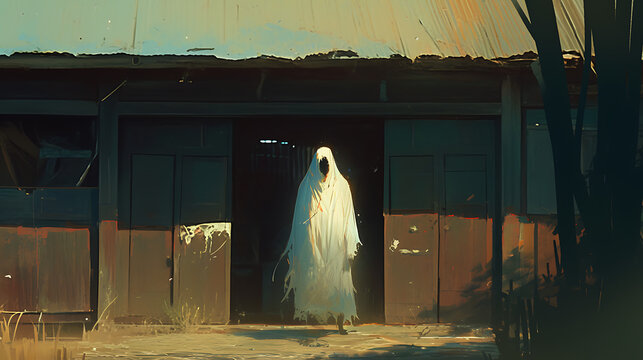 Indonesian ghost sightings. Scary - pocong, kuntilanak