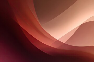 Fototapeta premium Abstract flowing curves in warm reddish-brown and beige tones