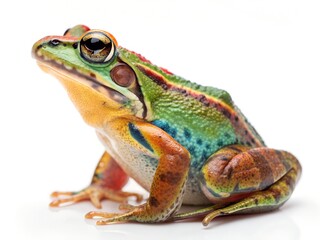 Obraz premium frog on white background
