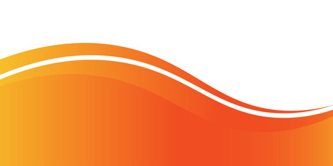 MobileModern orange banner background. Graphic design banner pattern background template with dynamic wave shapes. vector illustration