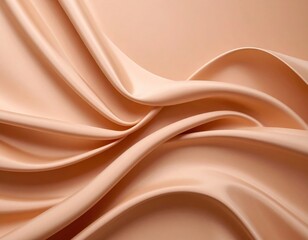 Fototapeta premium Soft and Elegant Fabric Draped Gracefully in Warm Tones for Textile Design Inspiration