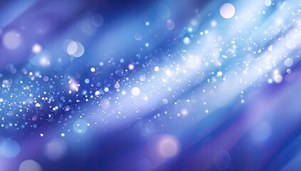 Abstract blue and purple background with swirling light effects and bokeh