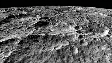 large scale 3D schematic overlay of moon base infrastructure on surface photo blueprint style fusion illustration concept scene visual for commercial design use high detail quality stock image