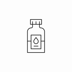 chemical solution bottle icon sign vector