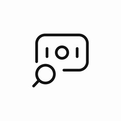 money magnifying glass icon sign vector