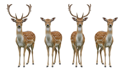 Isolated Fallow Deer Group