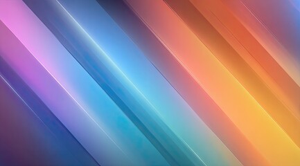 Abstract diagonal stripes of vibrant, soft colors