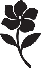 Beautiful Gardenia flower silhouette vector, ideal for floral designs and decorative art.