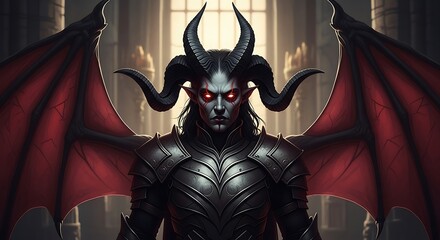 Dark Demon Lord, Focused and Powerful.