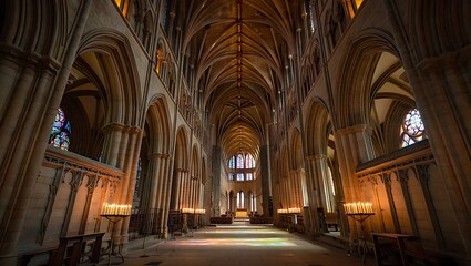 The Gothic architecture and religious art of the interiors of St Vitus Cathedral in Prague and St James Cathedral in Sibenik are beautifully captured