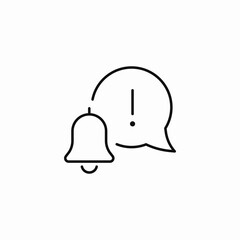 bell and bubble icon sign vector