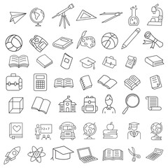 Book Line Icons Editable Stroke, Book line vector icon set. The set contains icons: Book, Audiobook, E-Reader, Studying, Tutorial, Personal Organizer, Diary, Reference Book.