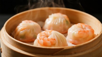 Shrimp Dumplings (Har Gow), applicable in food promotion, culinary education and restaurant menus.