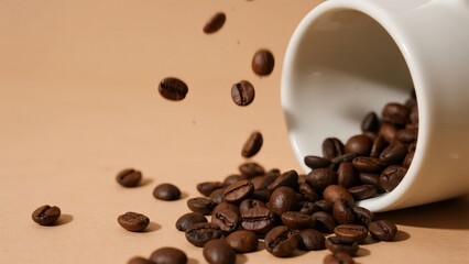 Coffee Beans, applicable in coffee product promotion, culinary education and cafe decoration.