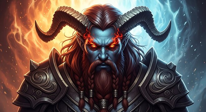 Demonic Figure, Focused on Destruction.