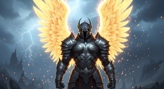 Angelic Warrior in Shining Armor.