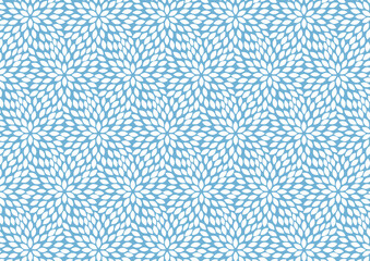 伝統的な和柄の背景素材。日本の紋様素材。貉菊。