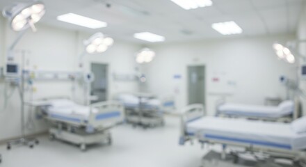 Blurred Hospital Ward Background