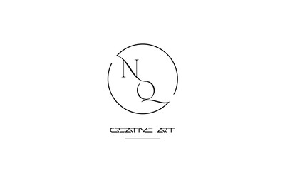NQ, QN, N, Q abstract letters logo monogram