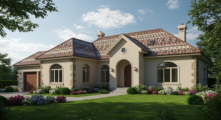 Innovative duplex with private balcony, cultural landmark captured in soft natural light, refined and minimalist look captur