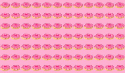 Dense Donut Seamless Background