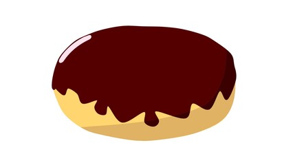 Donut with Chocolate Glaze