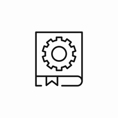 technical manual icon sign vector