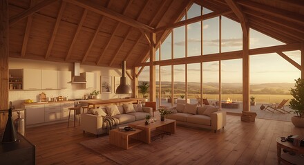 Artistic loft featuring rooftop terrace, country estate